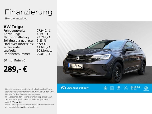 Volkswagen Taigo 1.0 TSI DSG