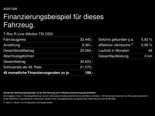 Volkswagen T-Roc 4Motion DSG R-Line