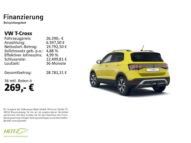 Volkswagen T-Cross 1.5 TSI DSG Style