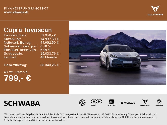 Cupra Tavascan 4Drive VZ