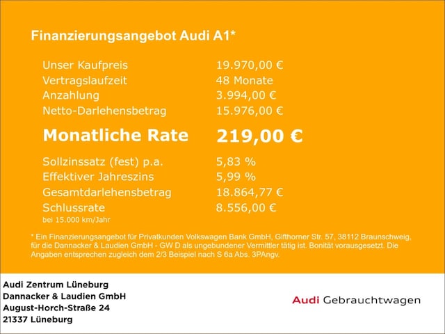 Audi A1 25 TFSI Sportback