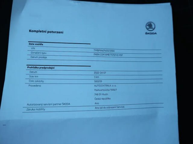 Skoda Fabia 1.0 TSI Ambition Combi