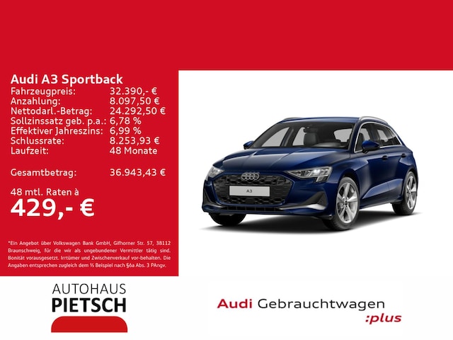 Audi A3 30 TFSI S-Tronic Sportback
