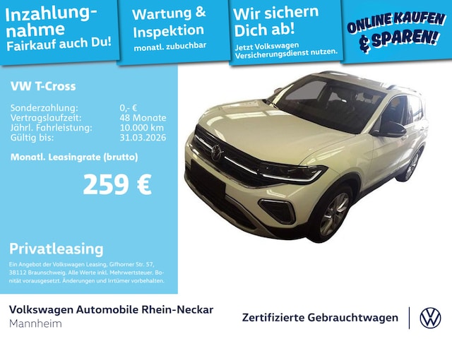 Volkswagen T-Cross 1.0 TSI DSG