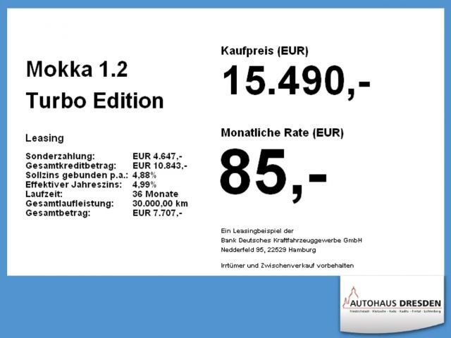 Opel Mokka 1.2 Turbo Edition Turbo