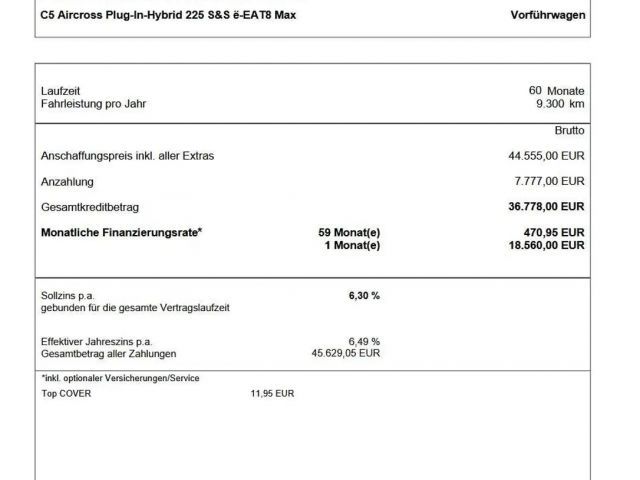 Citroën C5 Aircross Hybrid Max