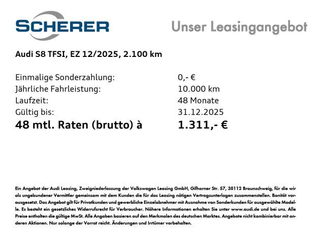 Audi S8 420(571) kW(PS) tiptronic, Matrix Licht, Head