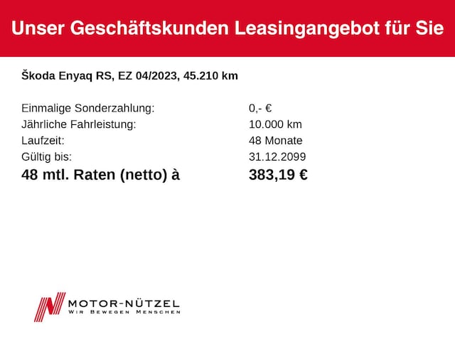 Skoda Enyaq 4x4 Coupe RS Suite