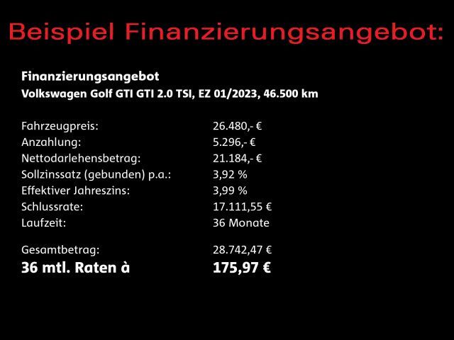 Volkswagen Golf 2.0 TSI GTI Golf VIII