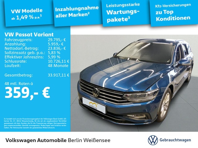 Volkswagen Passat 2.0 TDI Business DSG Variant