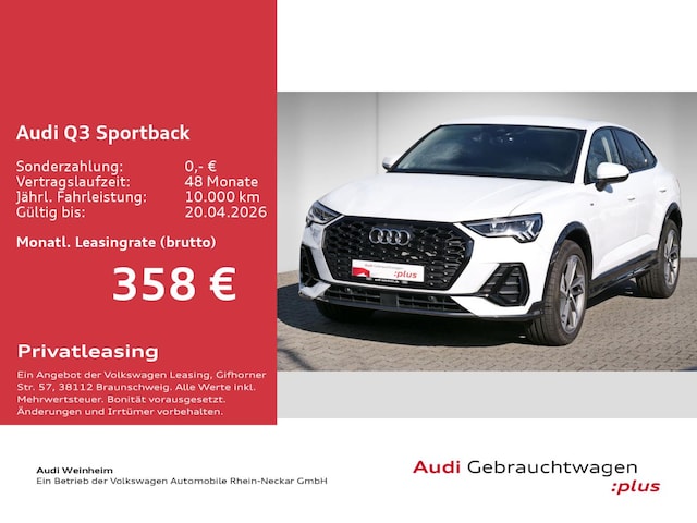 Audi Q3 35 TFSI S-Line S-Tronic Sportback
