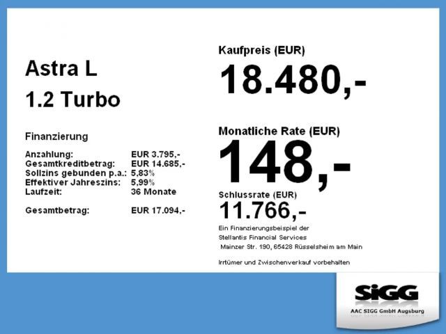 Opel Astra 1.2 Turbo Enjoy Turbo