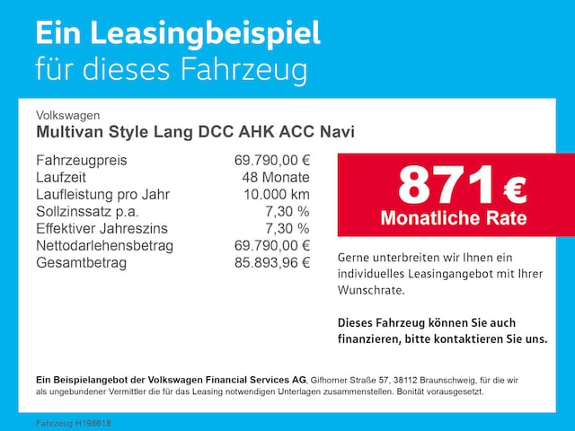 Volkswagen Multivan Lang Style