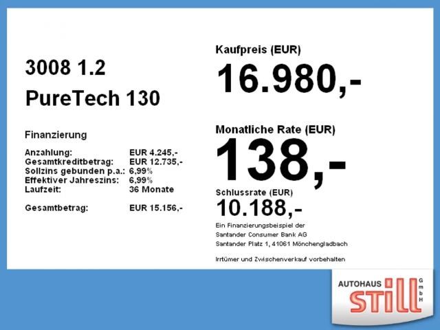 Peugeot 3008 Allure Pack PureTech