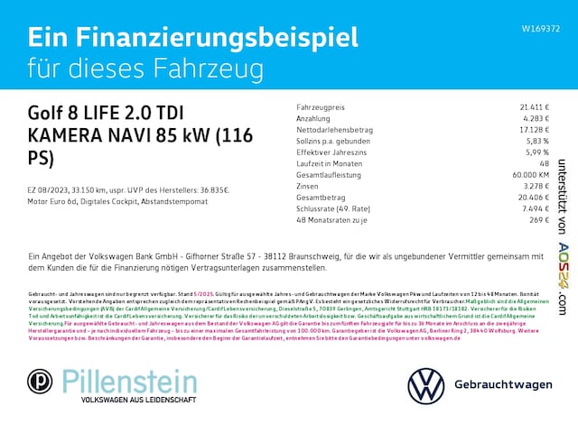 Volkswagen Golf 2.0 TDI Life
