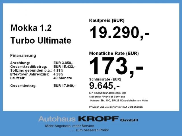 Opel Mokka 1.2 Turbo Turbo Ultimate