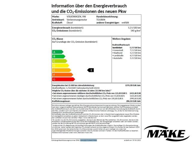 Volkswagen Touran 2.0 TDI Comfortline DSG