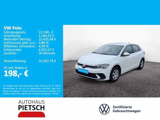Volkswagen Polo Polo 1.0 Klima Einparkhilfe MFL Regensensor