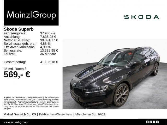 Skoda Superb 2.0 TSI 4x4 Combi Sportline