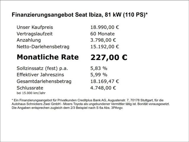 Seat Ibiza 1.0 TSI FR-lijn