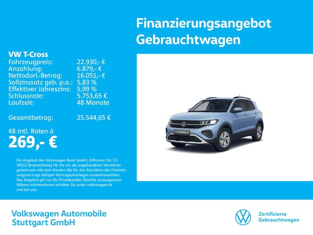 Volkswagen T-Cross 1.0 TSI DSG Life