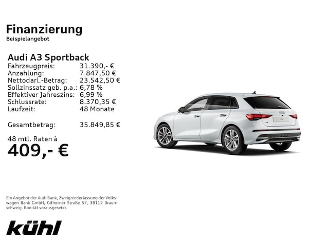 Audi A3 35 TFSI Sportback