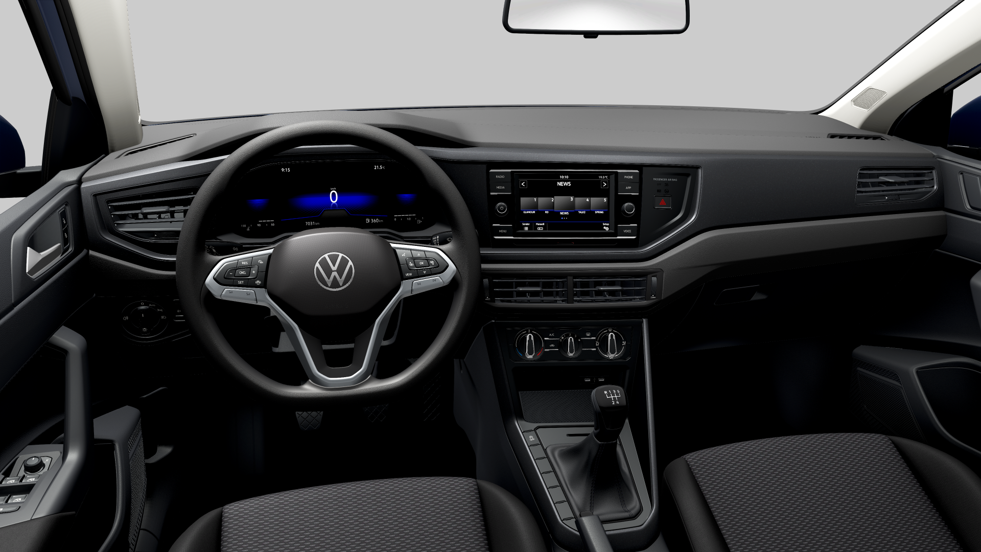 Volkswagen Polo VI Basis 1.0 EU6d Digitales Cockpit LED Musikstreaming DAB Spurhalteass. Notbremsass.
