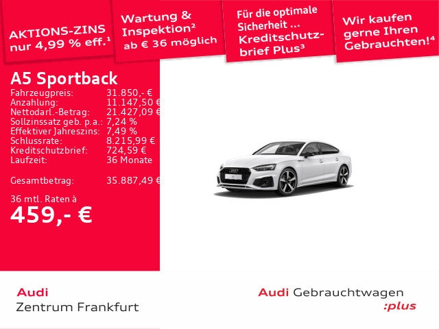Audi A5 40 TFSI S-Tronic Sportback