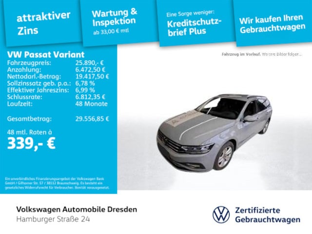 Volkswagen Passat 2.0 TSI Business DSG Variant
