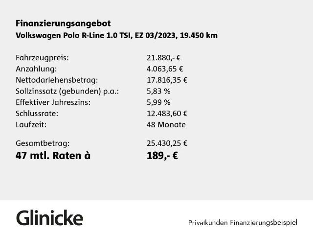 Volkswagen Polo 1.0 TSI DSG R-Line