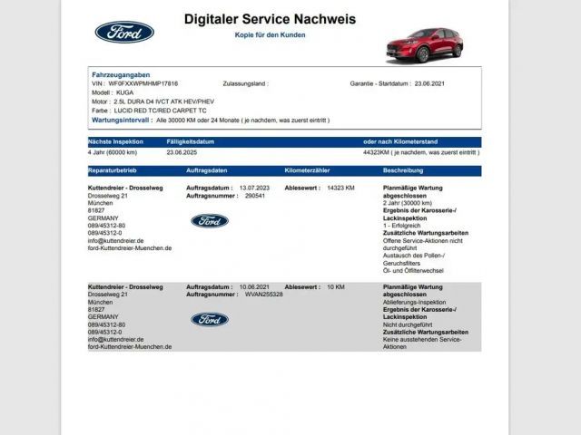 Ford Kuga Plug in Hybrid Titanium