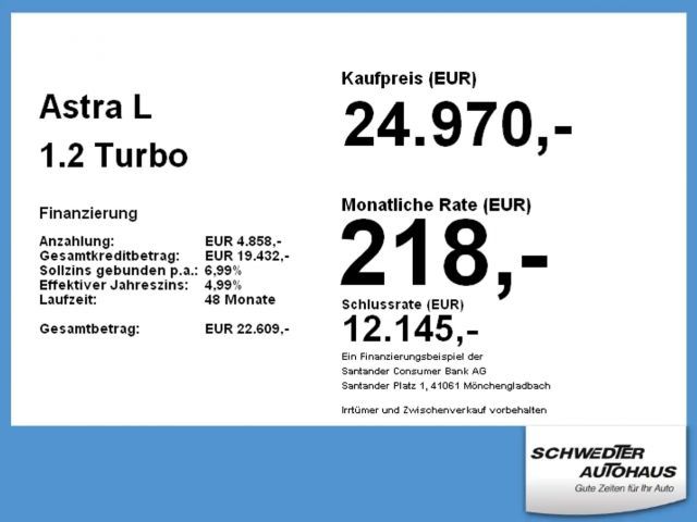 Opel Astra 1.2 Turbo GS-Line Grand Sport Turbo