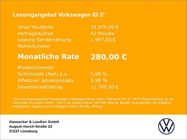 Volkswagen ID.3 Performance Pro