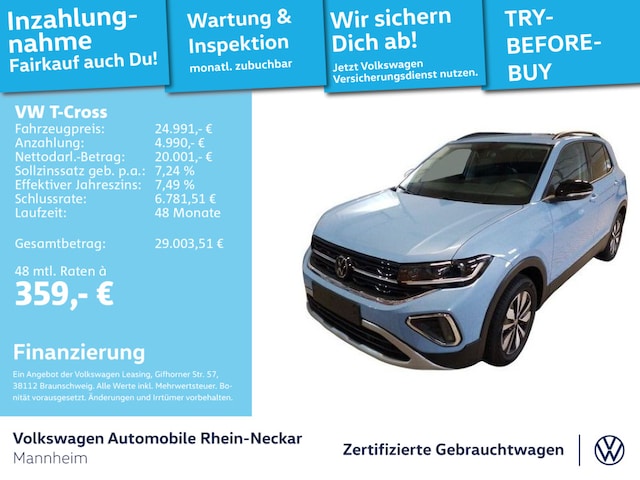 Volkswagen T-Cross 1.0 TSI DSG