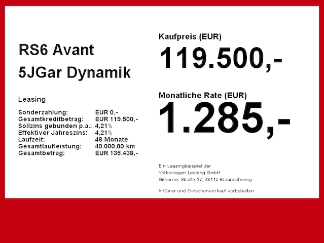 Audi RS6 Avant Quattro