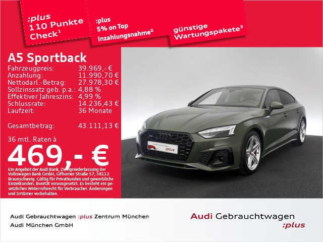Audi A5 40 TFSI Quattro S-Tronic Sportback