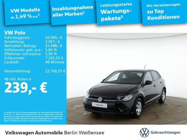Volkswagen Polo Polo 1.0 *APP*LED*ACC*PDC*SHZ*KLIMA