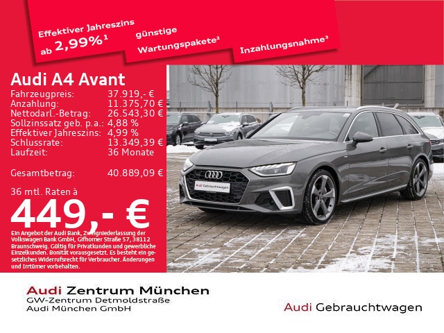 Audi A4 40 TFSI Avant Quattro S-Line S-Tronic