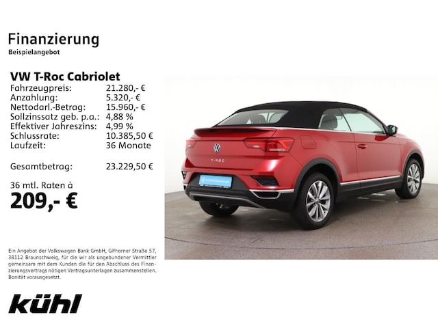 Volkswagen T-Roc 1.0 TSI Cabriolet Style