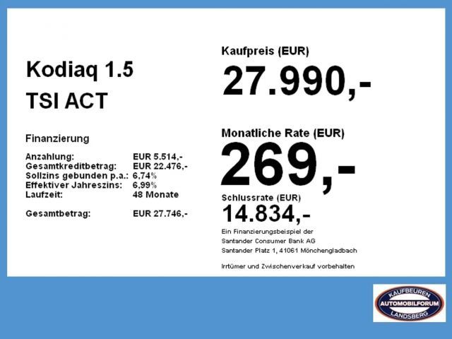 Skoda Kodiaq 1.5 TSI ACT Ambition