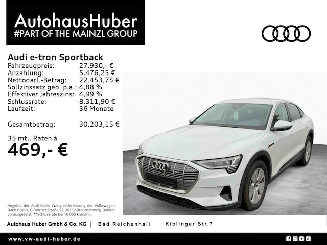 Audi e-tron 50 Quattro Sportback