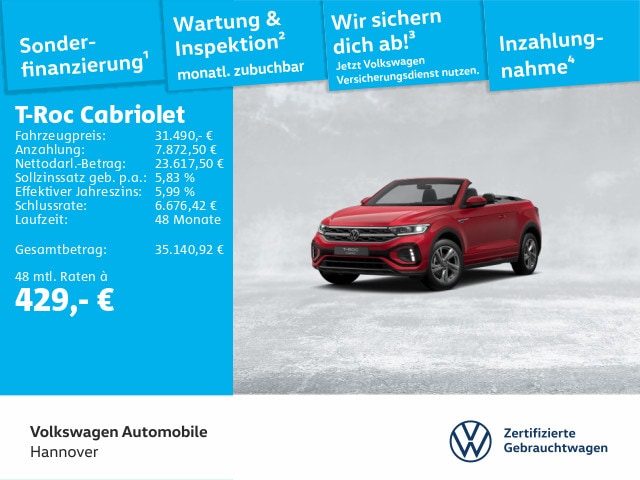 Volkswagen T-Roc 1.5 TSI Cabriolet DSG R-Line