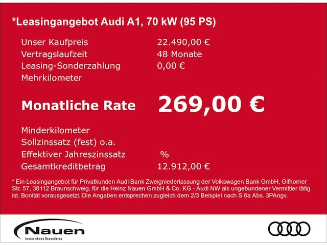 Audi A1 25 TFSI Sportback