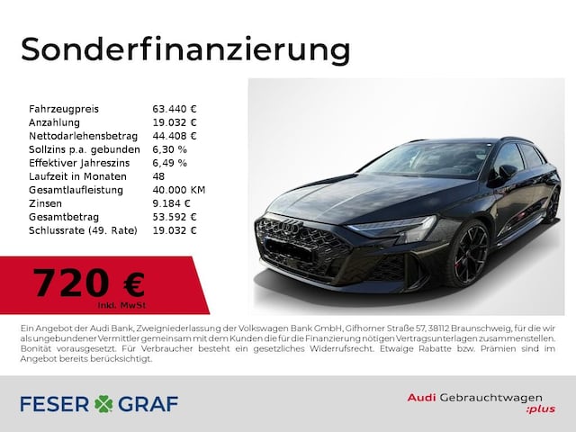 Audi RS3 Quattro S-Tronic Sportback