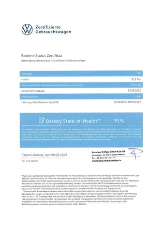Volkswagen ID.3 150 kW