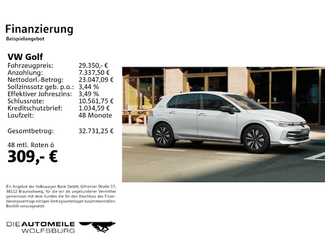 Volkswagen Golf 1.5 eTSI DSG Golf VIII