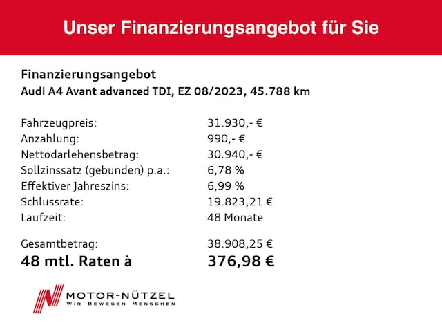 Audi A4 40 TDI Avant S-Tronic