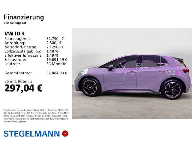 Volkswagen ID.3 58 KWh Performance Pro