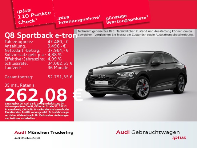 Audi Q8 e-tron 50 Quattro S-Line Sportback