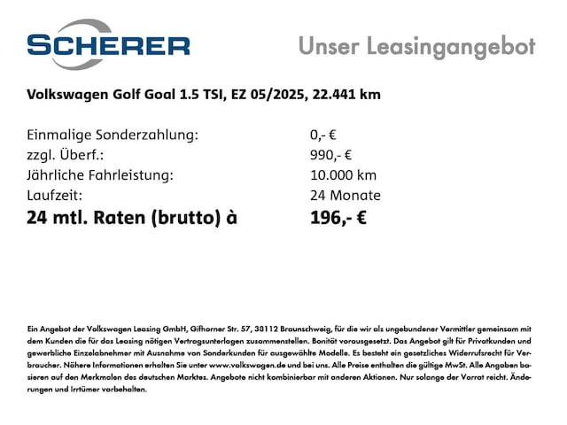 Volkswagen Golf 1.5 TSI Golf VIII